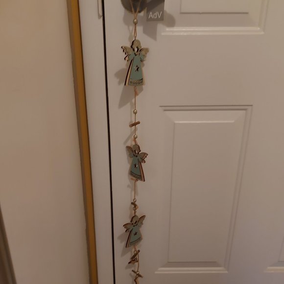 Three "Wooden Angels" Wall/Door Decor - Picture 2 of 7
